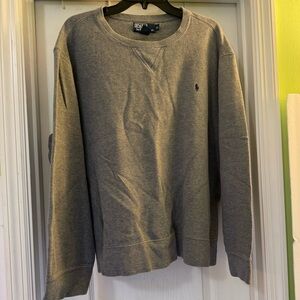 Polo by Ralph Lauren Long Sleeve Gray Ribbed  Sweater